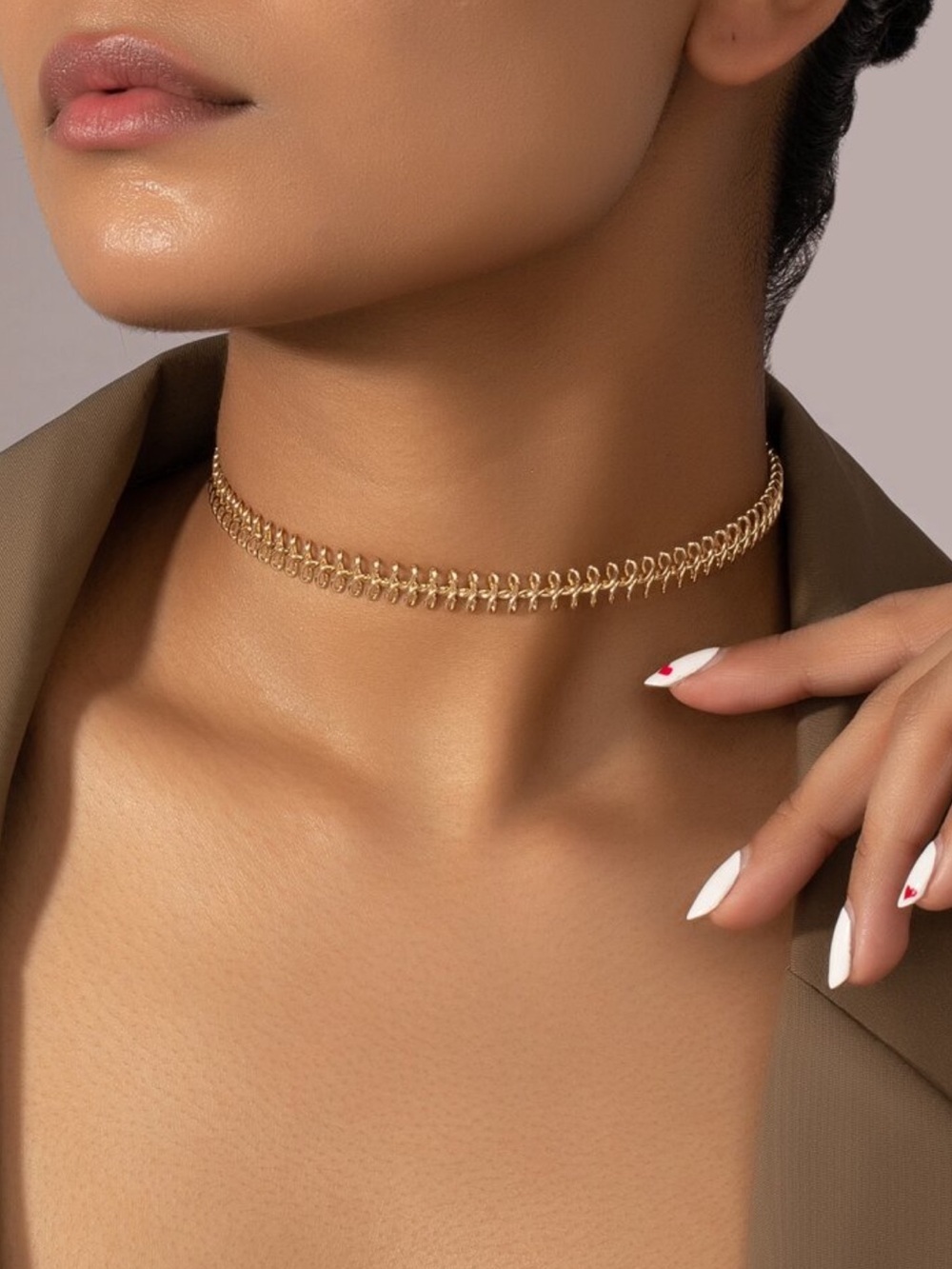 Orsay Gold Arc Collar Necklace
